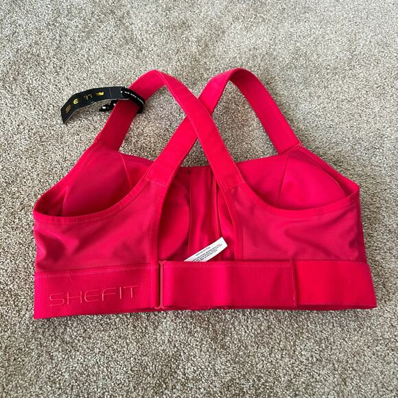 NEW Shefit Ultimate Sports Bra In Red Size 1Luxe - Picture 2 of 5
